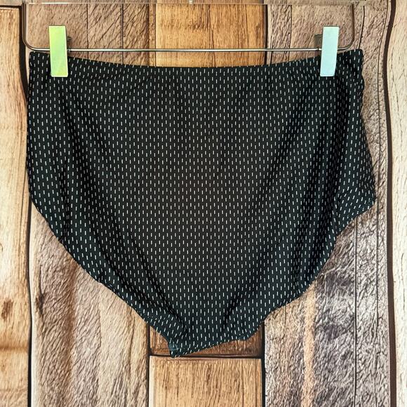 Albion Swimsuit Two Piece Midnight Dash Tankini Top & High-Waist Bottoms Black M - Picture 4 of 11